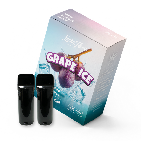 2x Pods Grape Ice Vape Pens Lucky Hemp