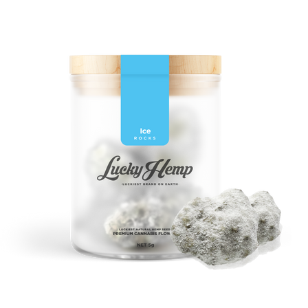 Ice Rocks 80% kwiaty CBD Lucky Hemp   