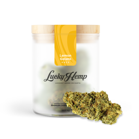 Lemon Gelato Kwiaty Lucky Hemp   